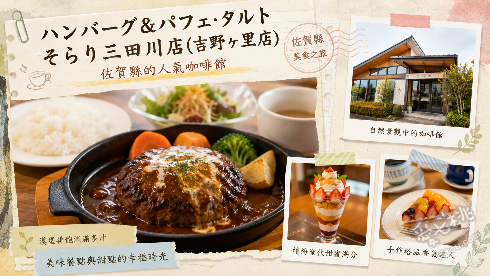 佐賀吉野ヶ里|パフェ屋そらり 三田川店:140種聖代與聚餐首選 黑芝麻蕨餅聖代、生巧克力聖代、雙層漢堡排