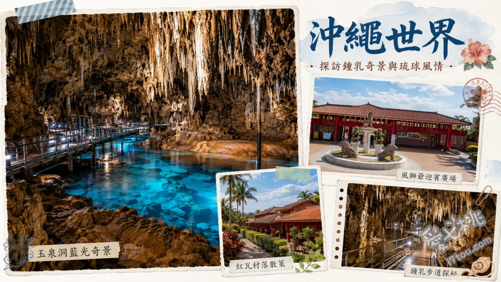 沖繩世界文化王國｜探索日本最大級玉泉洞與琉球傳統體驗 玉泉洞鐘乳石奇景、SUPER EISA太鼓舞、琉球王國城下町工藝體驗