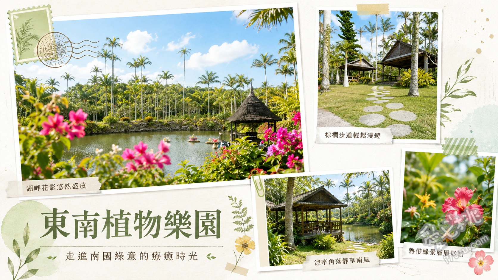 沖繩東南植物樂園｜水豚互動與夢幻椰林大道，必看夜間燈光秀 漫步日本最大的亞歷山大椰樹林大道、近距離餵食水豚、松鼠猴與象龜、欣賞冬季限定的南國夜間燈光秀