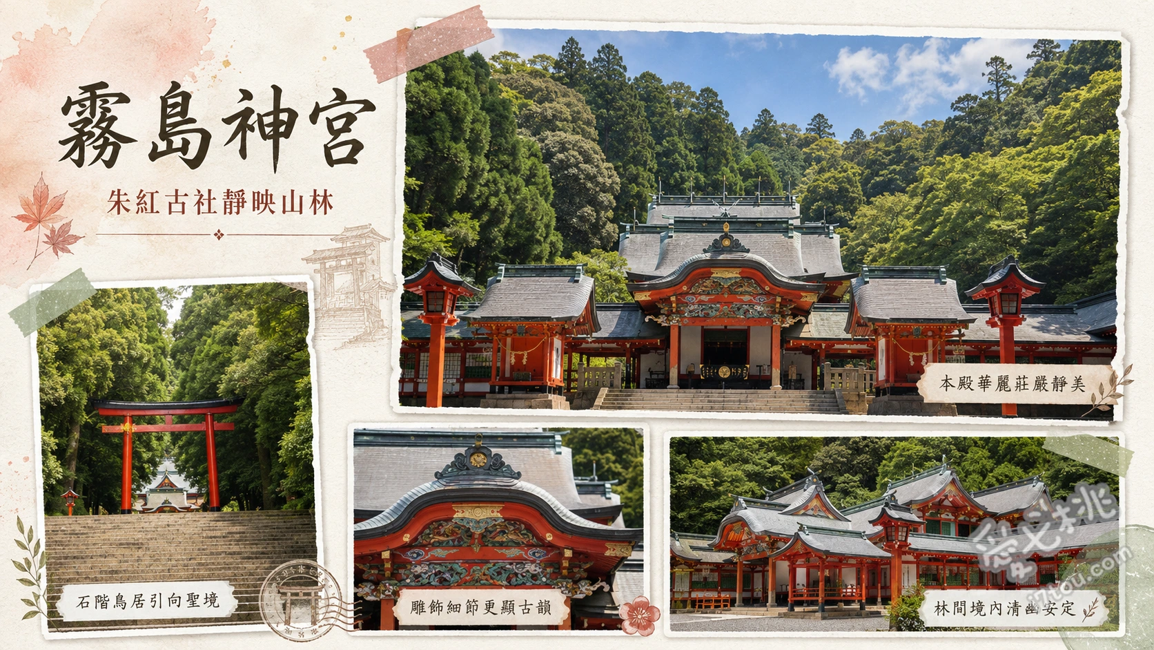 鹿兒島霧島神宮｜南九州最大千年國寶神宮，賞楓與親子能量景點 國寶朱紅神殿與龍柱、800年樹齡的巨大御神木、九面御守與四種特色神籤