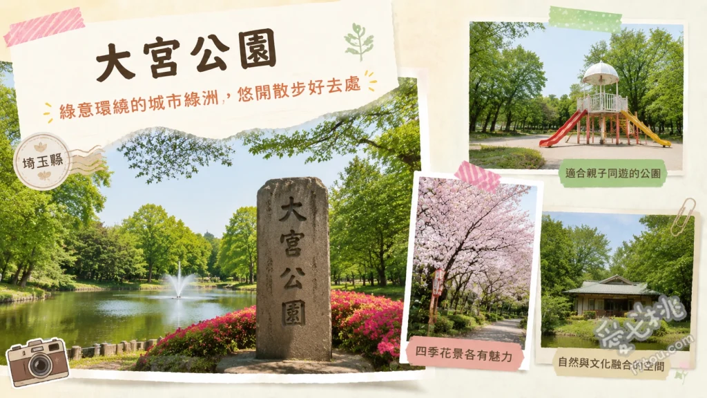 埼玉大宮公園｜日本櫻花百選名所與免費動物園親子景點推薦 漫步櫻花百選名所，欣賞千株染井吉野櫻與夜櫻點燈、參觀免費小動物園，近距離觀察水豚、亞洲黑熊與鳥類、探訪百年赤松林與日式庭園，享受靜謐的自然綠意