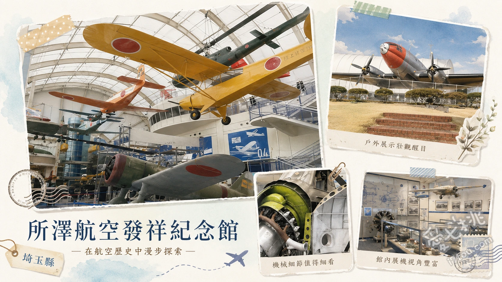 所澤航空發祥紀念館｜日本首座機場舊址，航空迷與親子必訪 實體退役飛機與直升機展示、超人氣飛行模擬器駕駛體驗、Space Walker無重力體驗裝置