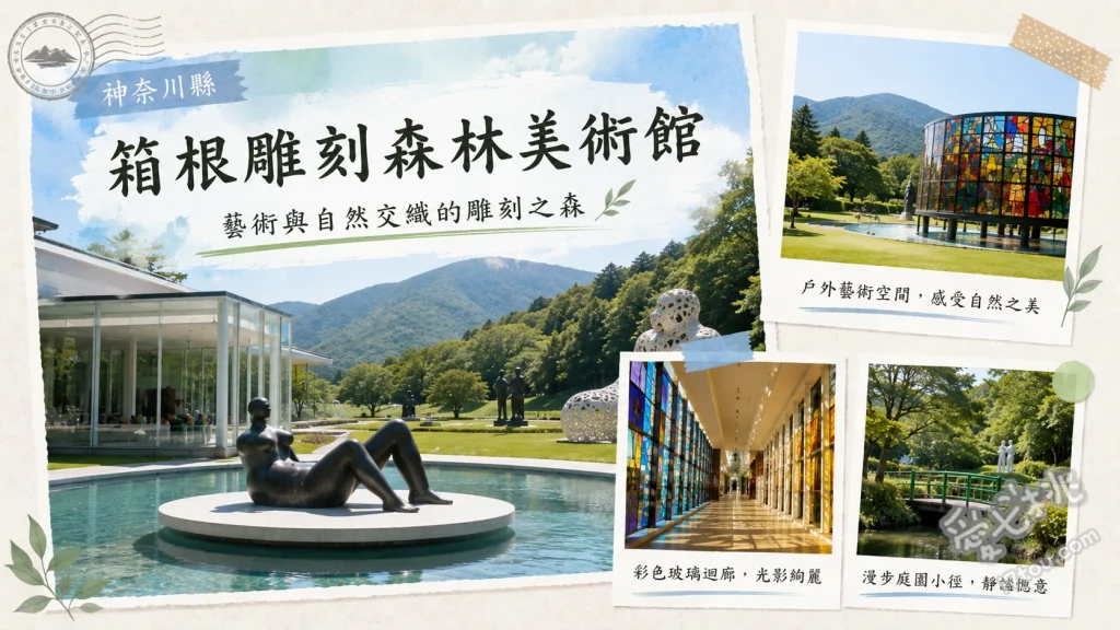 箱根雕刻森林美術館｜日本首座戶外藝術殿堂與彩繪玻璃塔 鴻運交響雕塑（彩繪玻璃塔）、畢卡索館、森林足浴