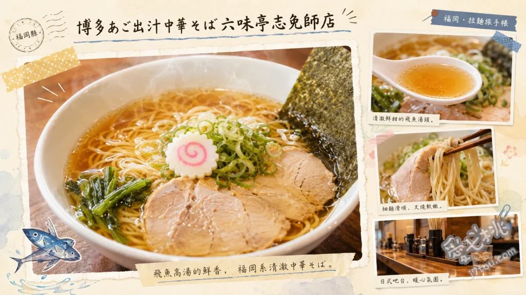 福岡志免町美食｜博多六味亭：絕品飛魚高湯中華蕎麥麵與海鮮擔擔麵 博多飛魚高湯中華蕎麥麵、海鮮擔擔麵、特製炸雞