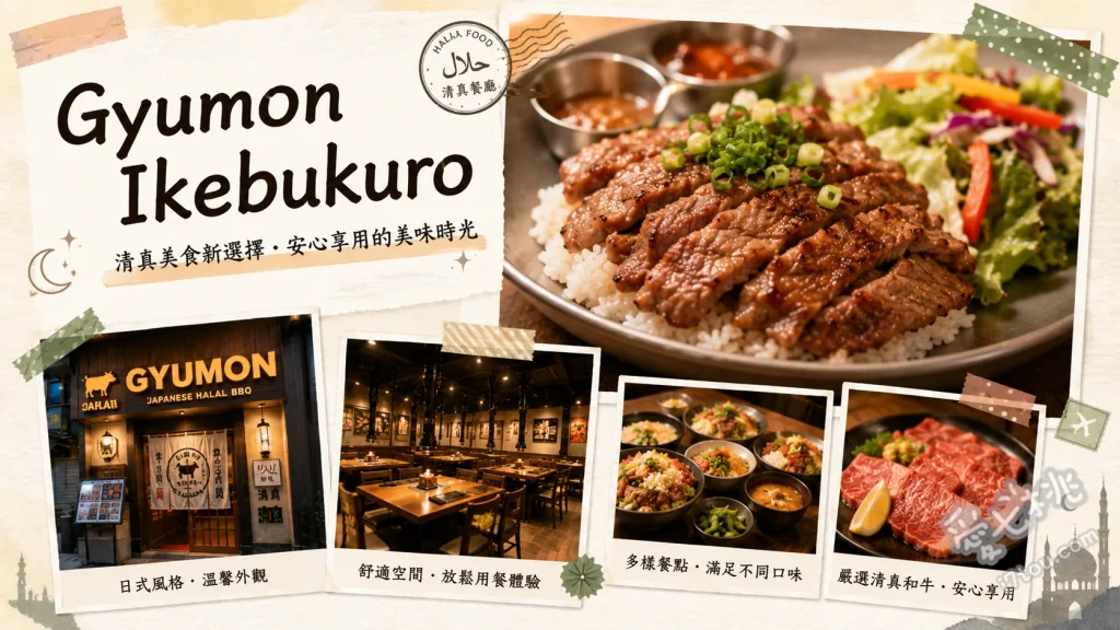 牛門池袋 Gyumon｜東京必吃清真和牛拉麵與炸牛排，外國旅客友善 清真和牛拉麵、炸和牛牛排、草莓奶酪