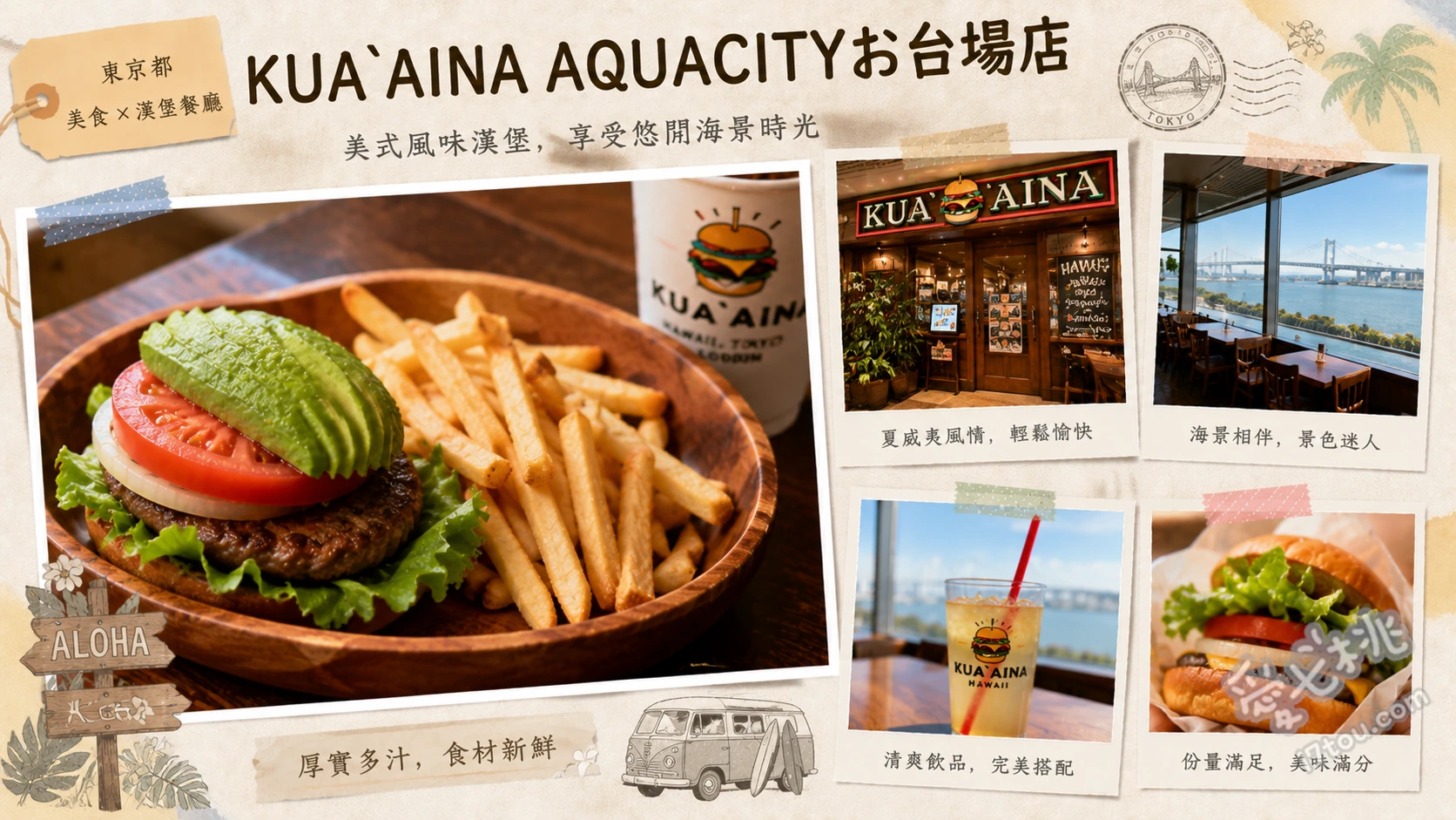 KUA`AINA AQUACITYお台場店