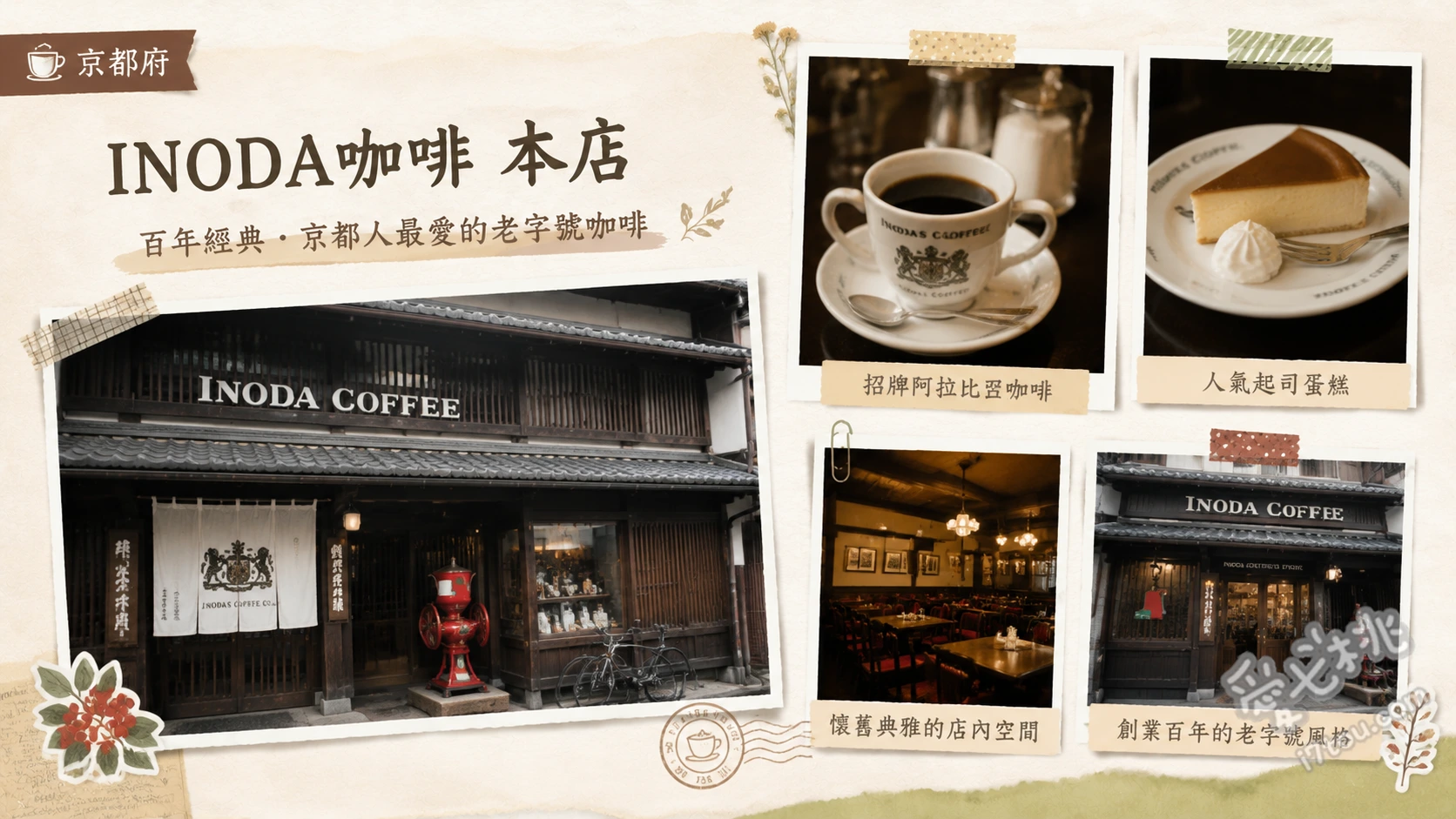 INODA咖啡 本店｜京都80年町家老字號，必吃招牌京之朝食 京之朝食、阿拉伯的珍珠、蛋沙拉三明治