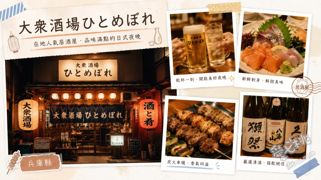 大衆酒場ひとめぼれ三宮店｜神戶三宮站超高CP值人氣居酒屋推薦 神戶牛燈籠壽司、海膽肉拼盤壽司、特製檸檬沙瓦