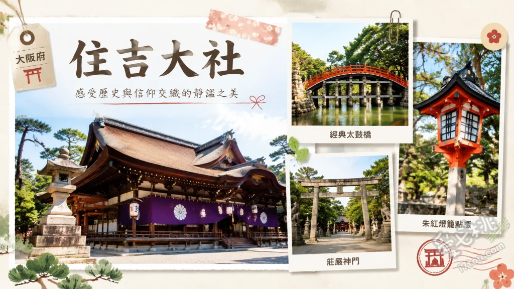 大阪住吉大社｜找五大力石求好運、絕美太鼓橋與百年路面電車 挑戰橫跨星池的絕美太鼓橋、在五所御前尋找五大力三顆神石、參拜國寶級住吉造本殿與楠珺社招福貓
