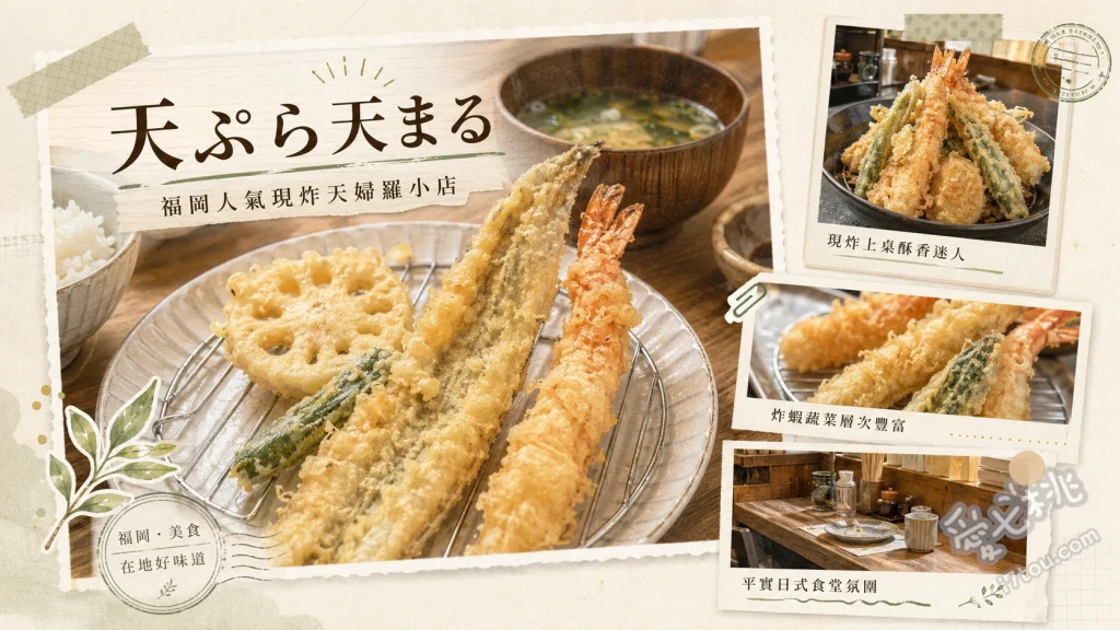 天婦羅天丸｜北九州在地人私藏！現炸天婦羅定食與巨無霸茄子 巨無霸茄子天婦羅、竹定食 (海鮮與肉類雙拼)、高湯玉子燒天婦羅
