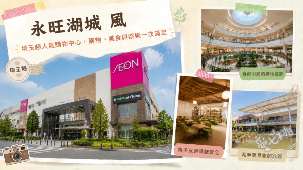 永旺湖城 風 Aeon LakeTown kaze｜埼玉最大級購物中心全攻略 直結車站的便利空橋與挑高大廳、多樣化的室內娛樂與VR體驗設施、期間限定的特色主題快閃店與展覽