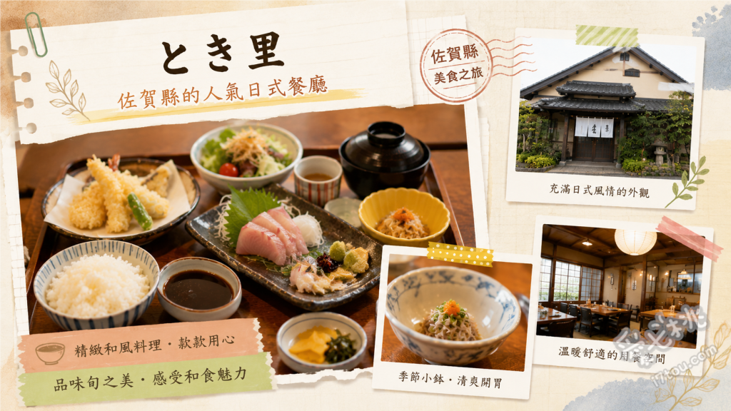 とき里伊萬里本店｜在地人激推排隊炸豬排蓋飯與手打烏龍麵 炸豬排蓋飯麵套餐、伊萬里牛炸肉餅御膳、迷你天丼麵套餐