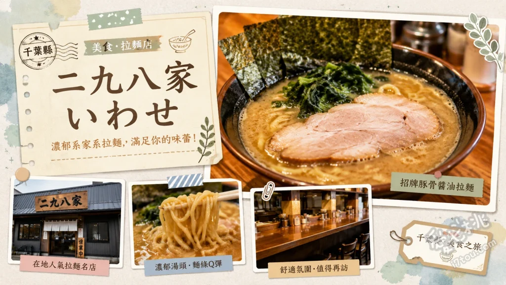 二九八家 いわせ｜千葉市川必吃！武藏系與拉麵店完美融合 二九八家拉麵、二九八家沾麵、特製角煮