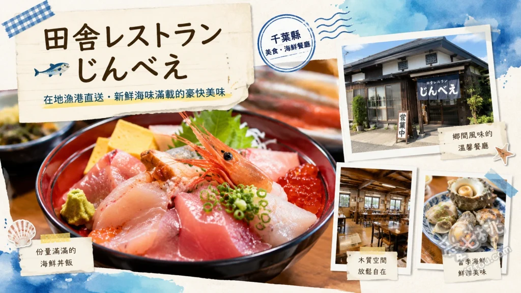 田舎餐廳じんべえ｜千葉君津秘境海鮮，水產批發直營超狂生魚片 極致海鮮丼 (極み丼)、紅燒小金目鯛與炸竹莢魚定食、黑鮪魚中腹肉生魚片定食