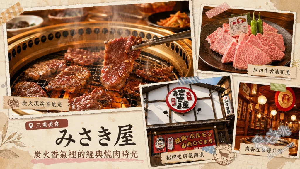 三重鈴鹿美食｜みさき屋：F1車手也愛的平價燒肉與必吃ぼつ焼 招牌ぼつ焼 (松阪豬橫膈膜)、黑毛和牛臉頰肉 (ツラミ)、巨無霸沙拉 (ジャンボサラダ)