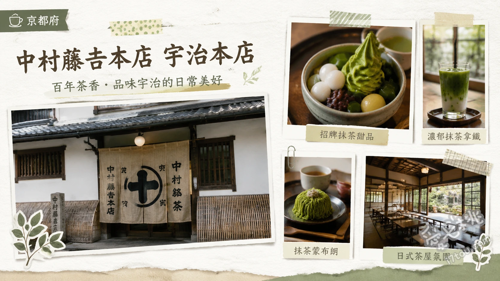 中村藤吉本店 宇治本店｜京都宇治必吃百年抹茶名店 まるとパフェ（竹筒抹茶聖代）、生茶ゼリイ（生茶果凍）、抹茶蕎麥麵
