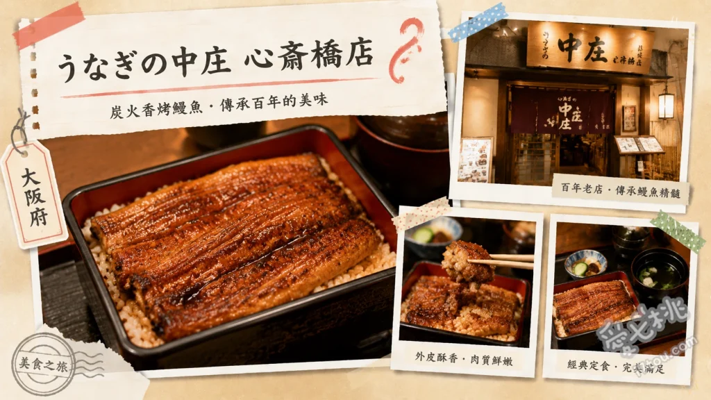 うなぎの中庄 心斎橋店｜百年批發商直營，關西風炭烤鰻魚飯 一之鰻魚丼 (一のうな丼)、鰻魚三吃 (ひつまぶし)、鰻魚玉子燒 (うまき)