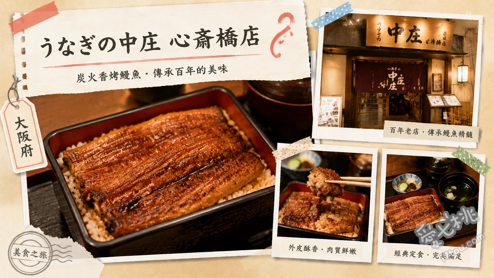 うなぎの中庄 心斎橋店｜百年批發商直營，關西風炭烤鰻魚飯 一之鰻魚丼 (一のうな丼)、鰻魚三吃 (ひつまぶし)、鰻魚玉子燒 (うまき)