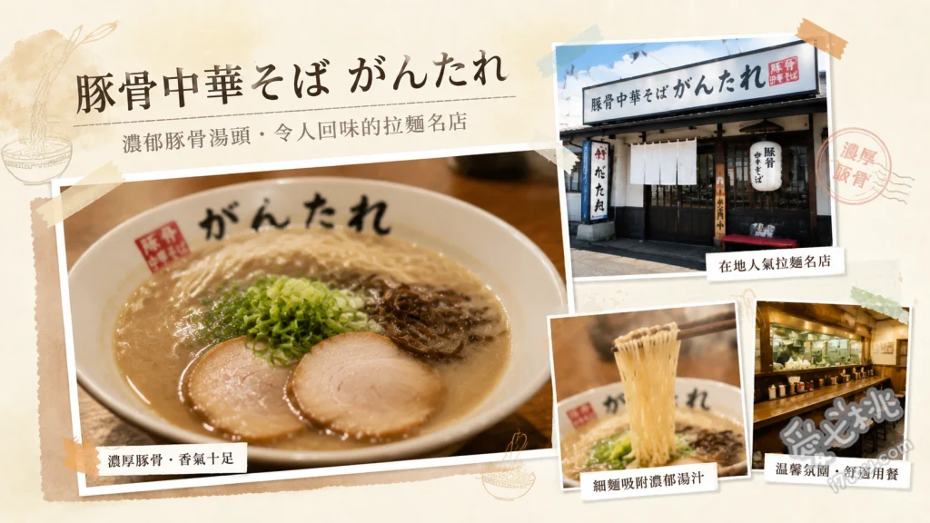 豚骨中華そば がんたれ｜和歌山岩出必吃超濃郁無鐵砲系拉麵 特製豚骨中華蕎麥麵、限量沾麵、雙湯頭中華蕎麥麵