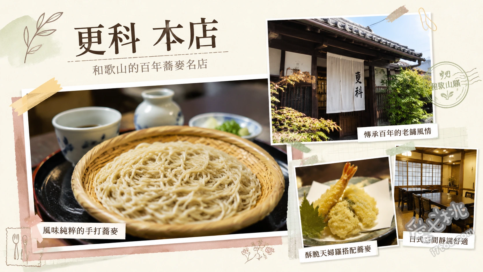 更科 本店｜和歌山車站昭和風神級豬排與巨無霸蛋包飯 炸豬排定食、蛋包飯、天婦羅蕎麥麵