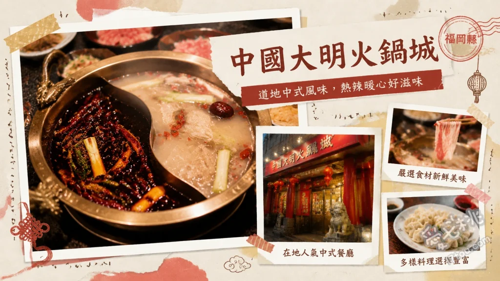 中国大明火鍋城｜福岡百道隱藏版正宗四川麻婆豆腐與火鍋 麻婆豆腐、擔擔麵、重慶鴛鴦火鍋