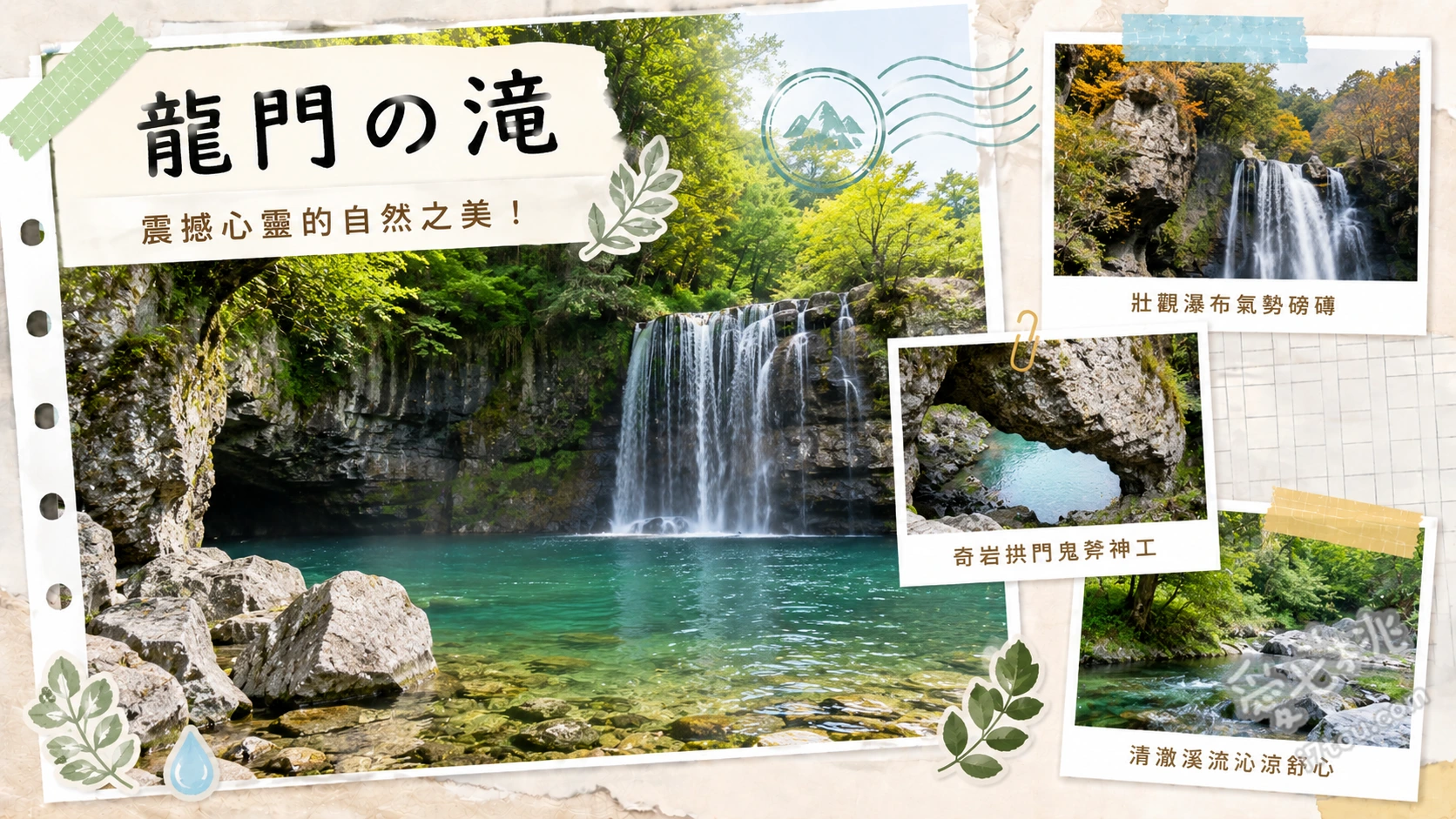 栃木龍門の滝|那須烏山必訪壯觀瀑布,捕捉鐵道與絕景交織 在中洲近距離感受寬65公尺瀑布的飛濺水花與震撼力、抓準時刻表,捕捉JR烏山線列車駛過瀑布上方的罕見絕景、參觀龍門故鄉民藝館,向會說話的高科技龍神祈求好運