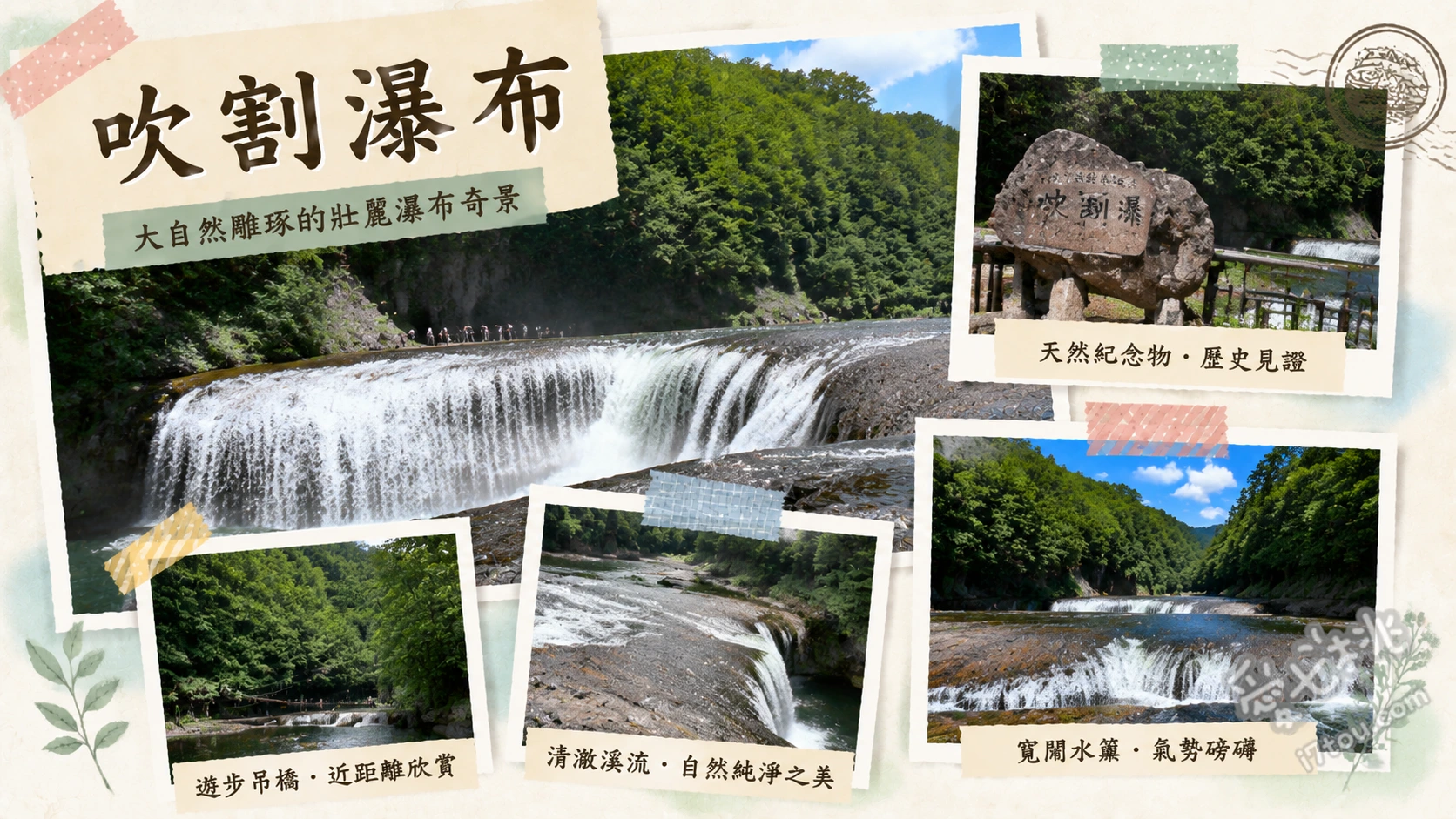 群馬吹割瀑布｜東洋尼加拉瀑布絕景、交通與步道攻略 吹割瀑布俯瞰點 [1.1.7]、鱒飛瀑布、般若岩與浮島觀音堂