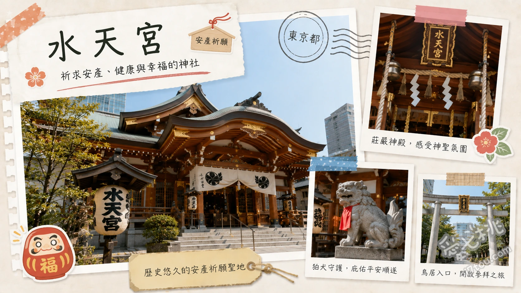 東京水天宮｜超靈驗安產求子神社，孕婦必訪的能量景點 撫摸子寶犬銅像祈福、欣賞現代化免震神殿建築、尋找隱藏版的安產河童像