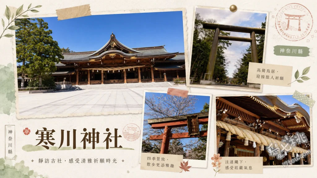 寒川神社｜神奈川唯一八方除聖地，交通停車與參拜指南 祈求全國唯一的「八方除」消災解厄、參觀限定開放的日式庭園「神嶽山神苑」、品嚐在地限定伴手禮「八福餅」