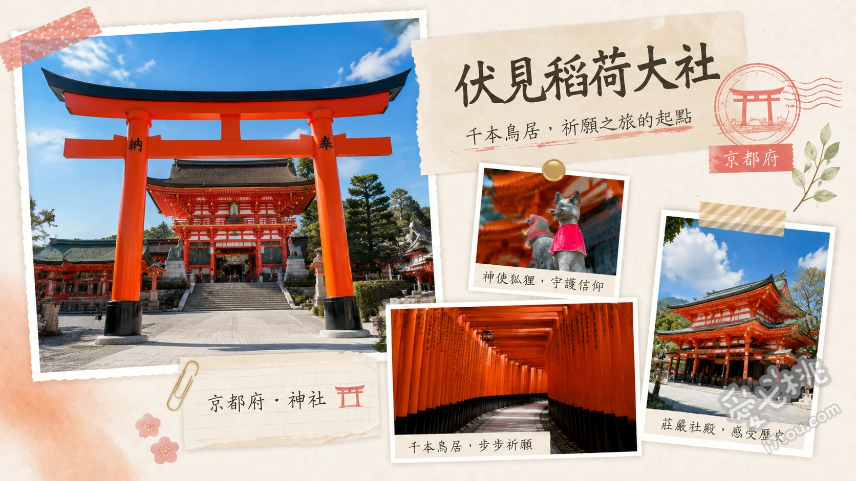 伏見稻荷大社｜千本鳥居絕美打卡、狐狸御守與交通全攻略 千本鳥居、奧社奉拜所狐狸繪馬、稻荷山山頂巡禮