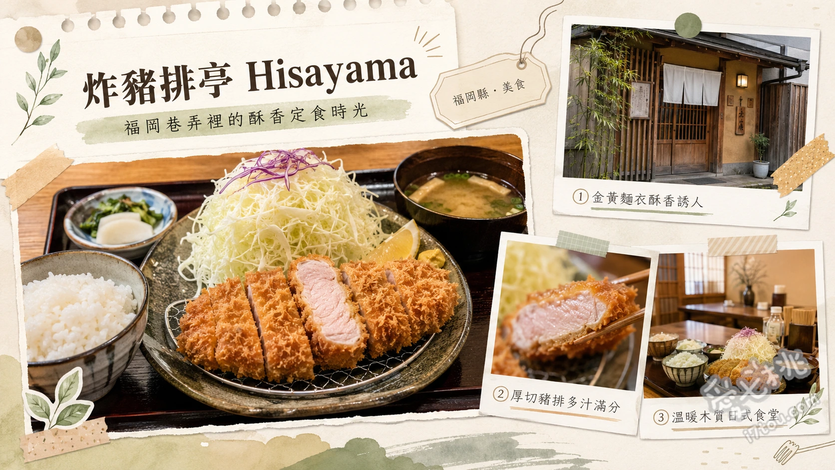炸豬排亭 Hisayama|福岡久山超人氣厚切豬排,在地人排隊名店 特選腰內肉豬排定食、上等里肌豬排定食、特選豬排蓋飯