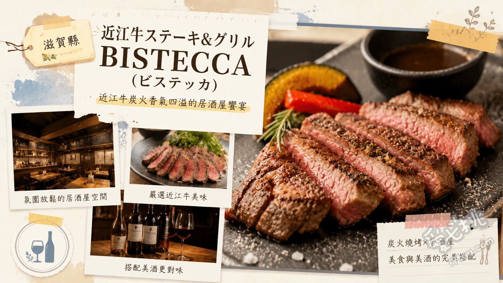 近江牛 BISTECCA｜近江八幡必吃高CP值炭烤和牛 炭烤近江牛排、新鮮馬刺身、瑪格麗特披薩
