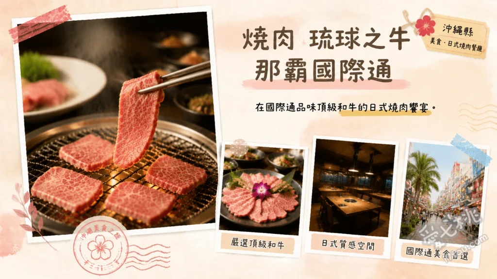 燒肉琉球之牛那霸國際通｜沖繩頂級和牛必吃，免開車市區名店 特選和牛套餐、頂級牛五花、炙燒特選牛肉壽司