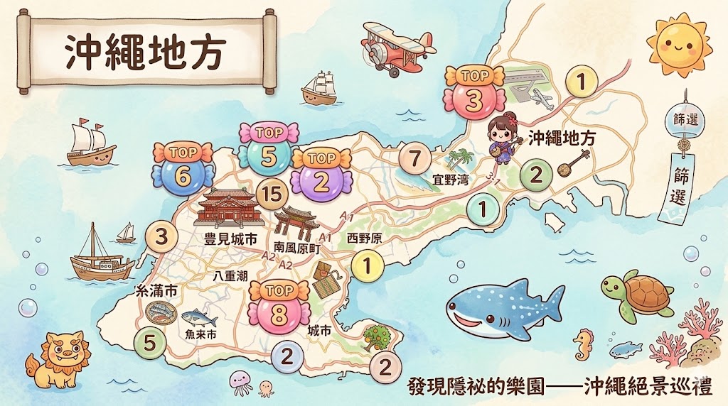 日本景點美食地圖