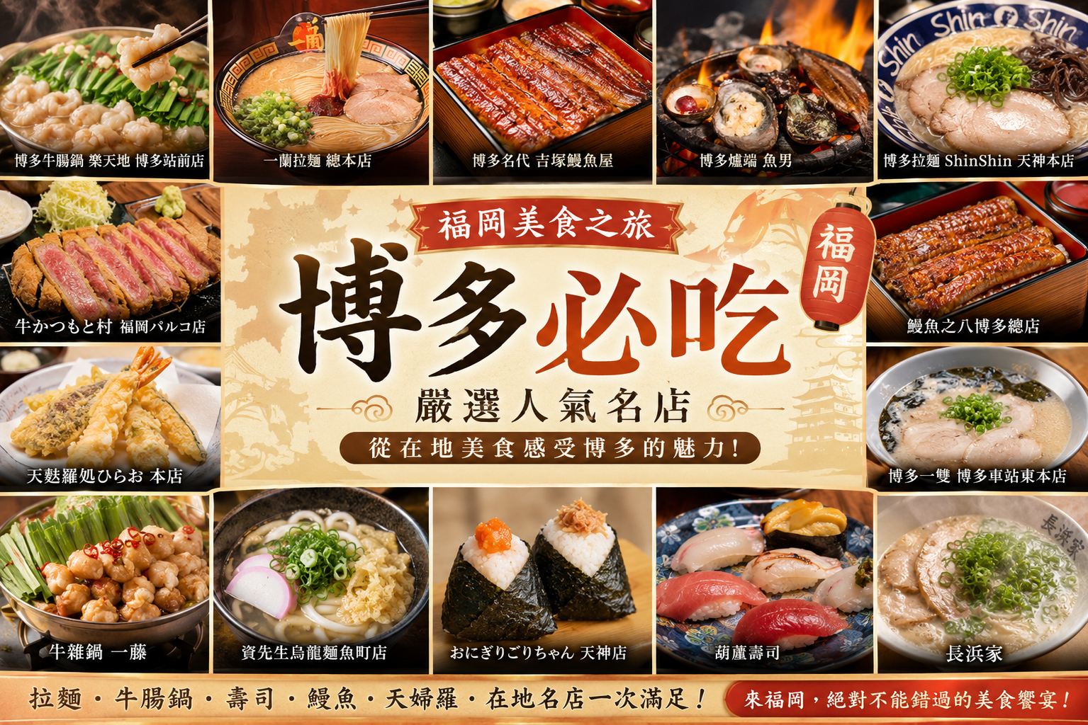 福岡美食精選|牛腸鍋、拉麵、鰻魚飯、炸牛排與在地必吃餐廳