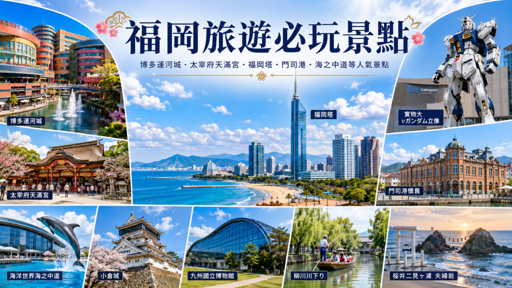 福岡景點TOP 10｜第一次自由行必去景點、親子購物與分區順遊攻略