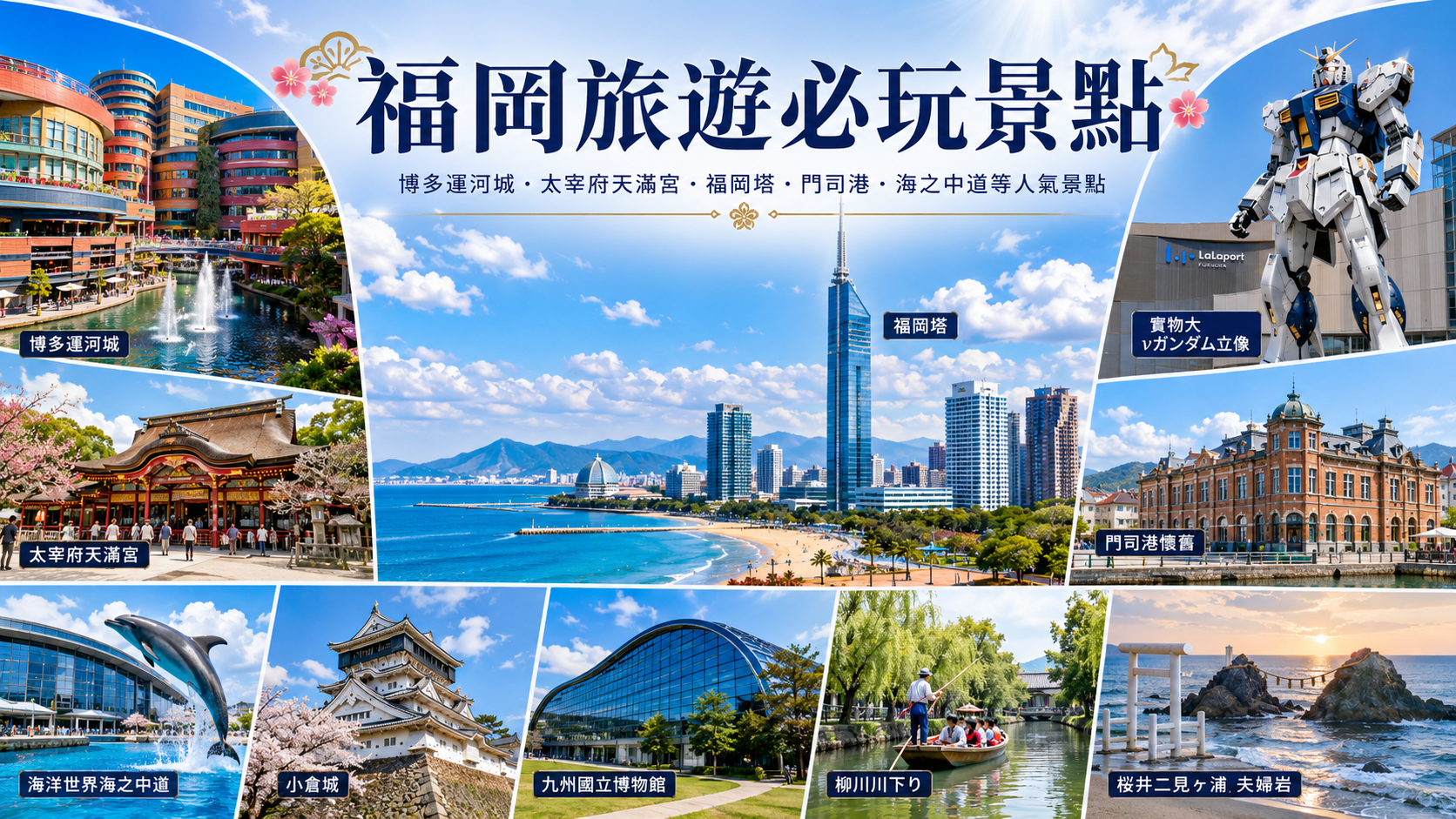 福岡景點TOP 10｜第一次自由行必去景點、親子購物與分區順遊攻略