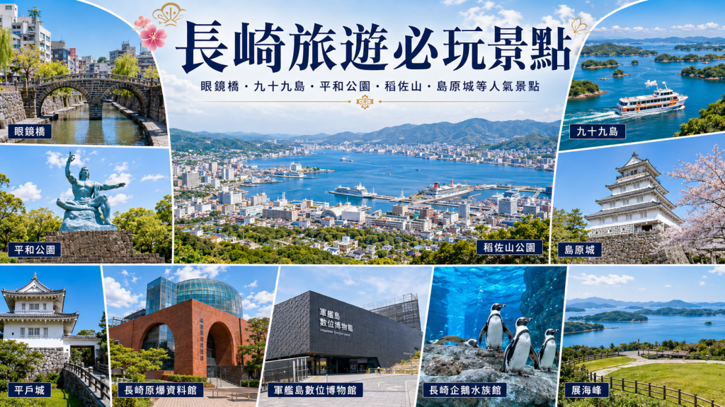 長崎景點TOP 10｜豪斯登堡、稻佐山夜景、哥拉巴園與親子順遊攻略