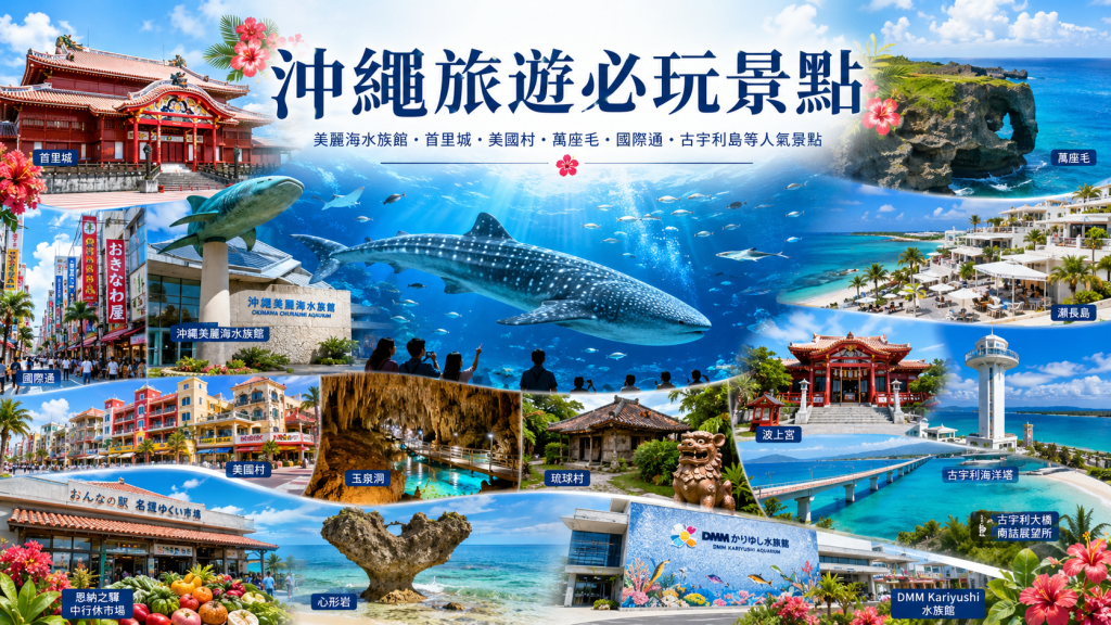 沖繩景點TOP 10｜第一次自由行必去景點、親子自駕與順遊路線攻略