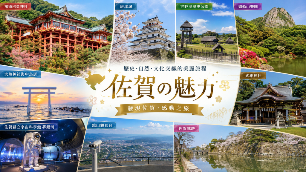 佐賀景點推薦｜祐德稻荷神社、唐津城、親子室內與分區順遊攻略