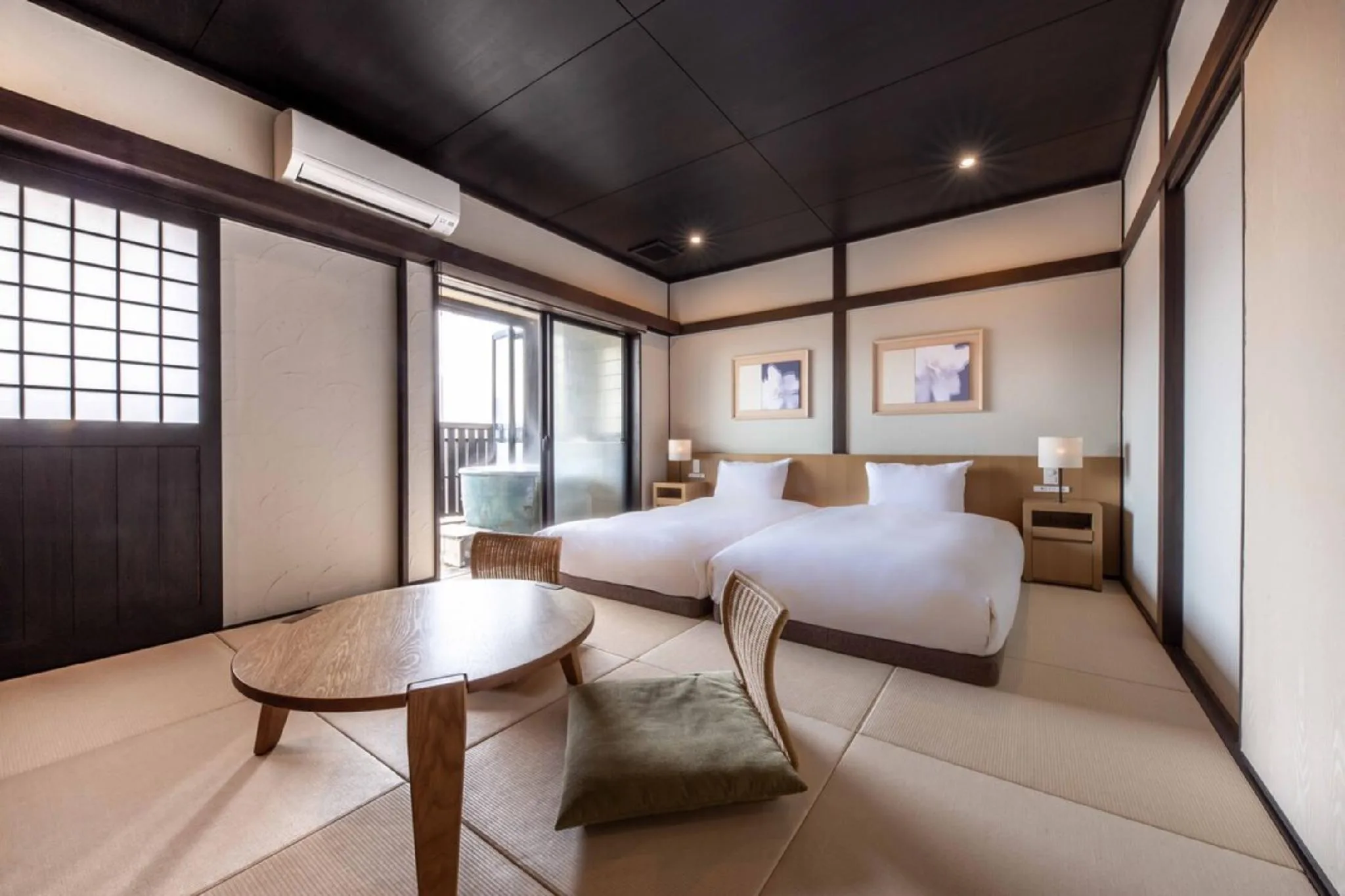 標準雙床房(和洋室)- 含半露天浴池|禁菸 (Japanese-Western Style Standard Twin Room, Semi-Open-Air Bath, Non-Smoking)