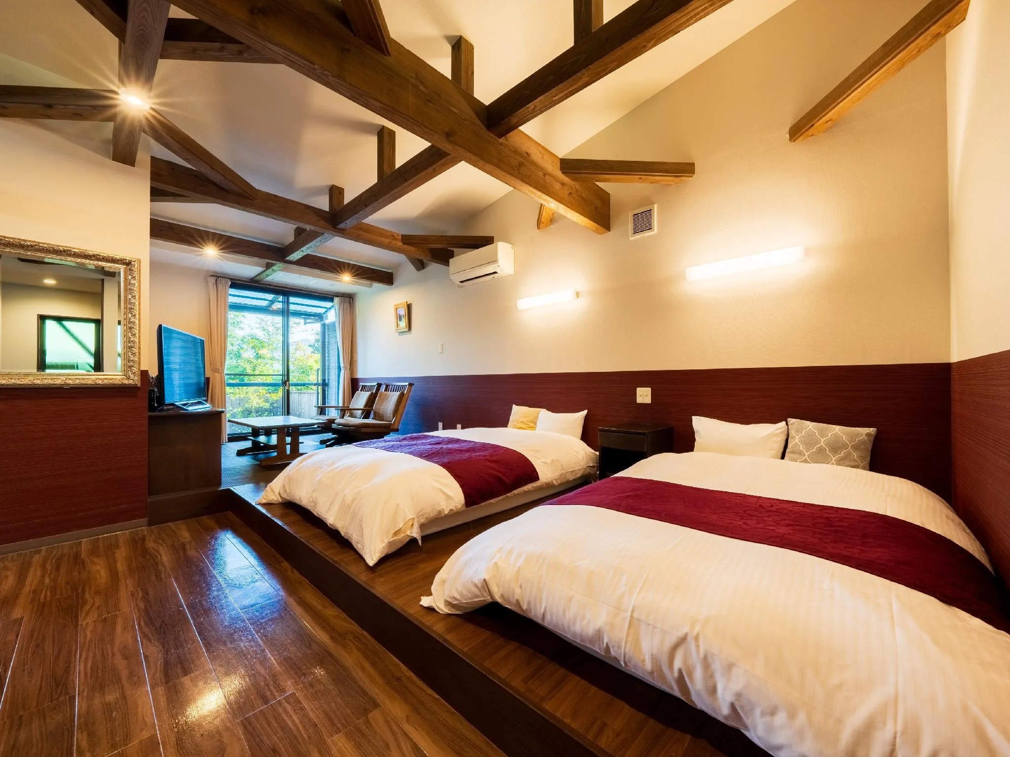 和洋室客房(2張小型雙人床) - 禁菸 (Japanese Western Style Room with 2 Semi-Double Beds - Non-Smoking)