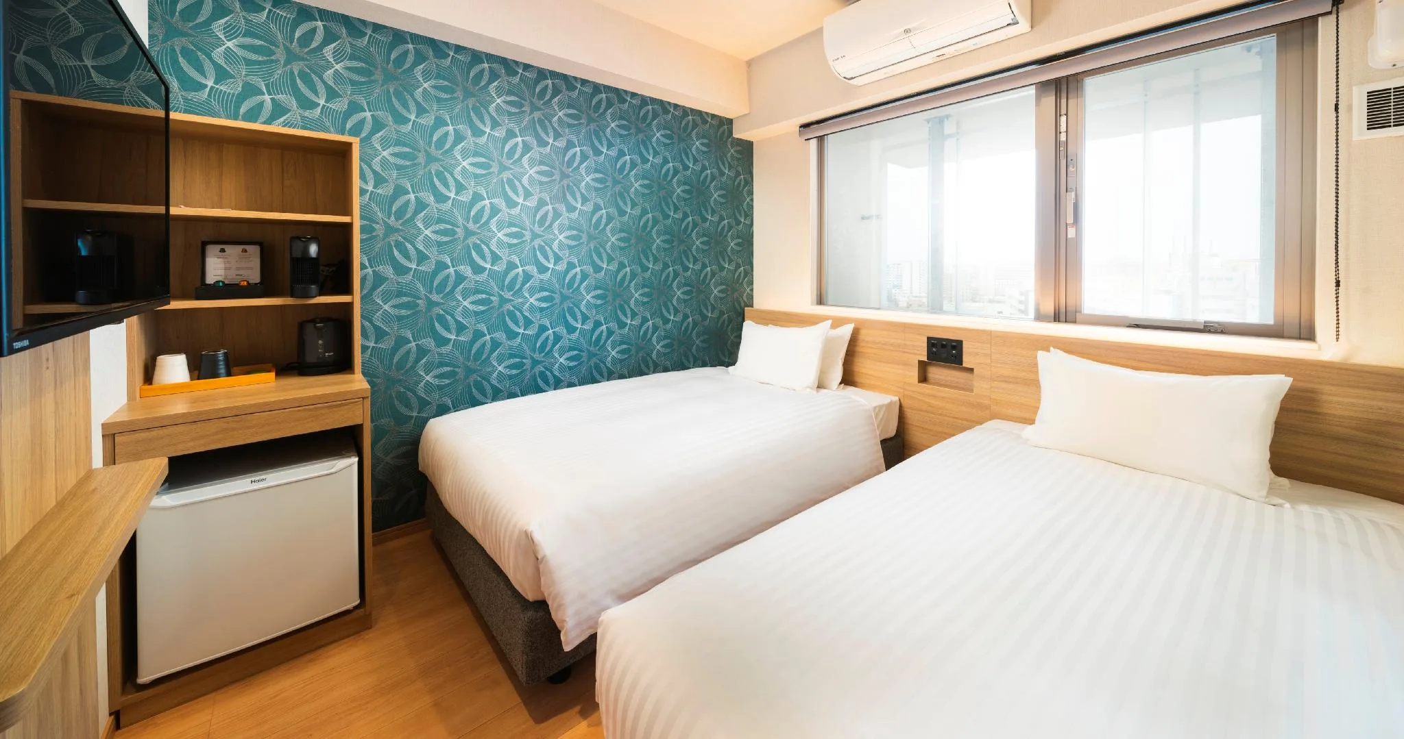 客房(兩床/高樓層) - 禁菸 (High Floor Twin Room - Non-Smoking)