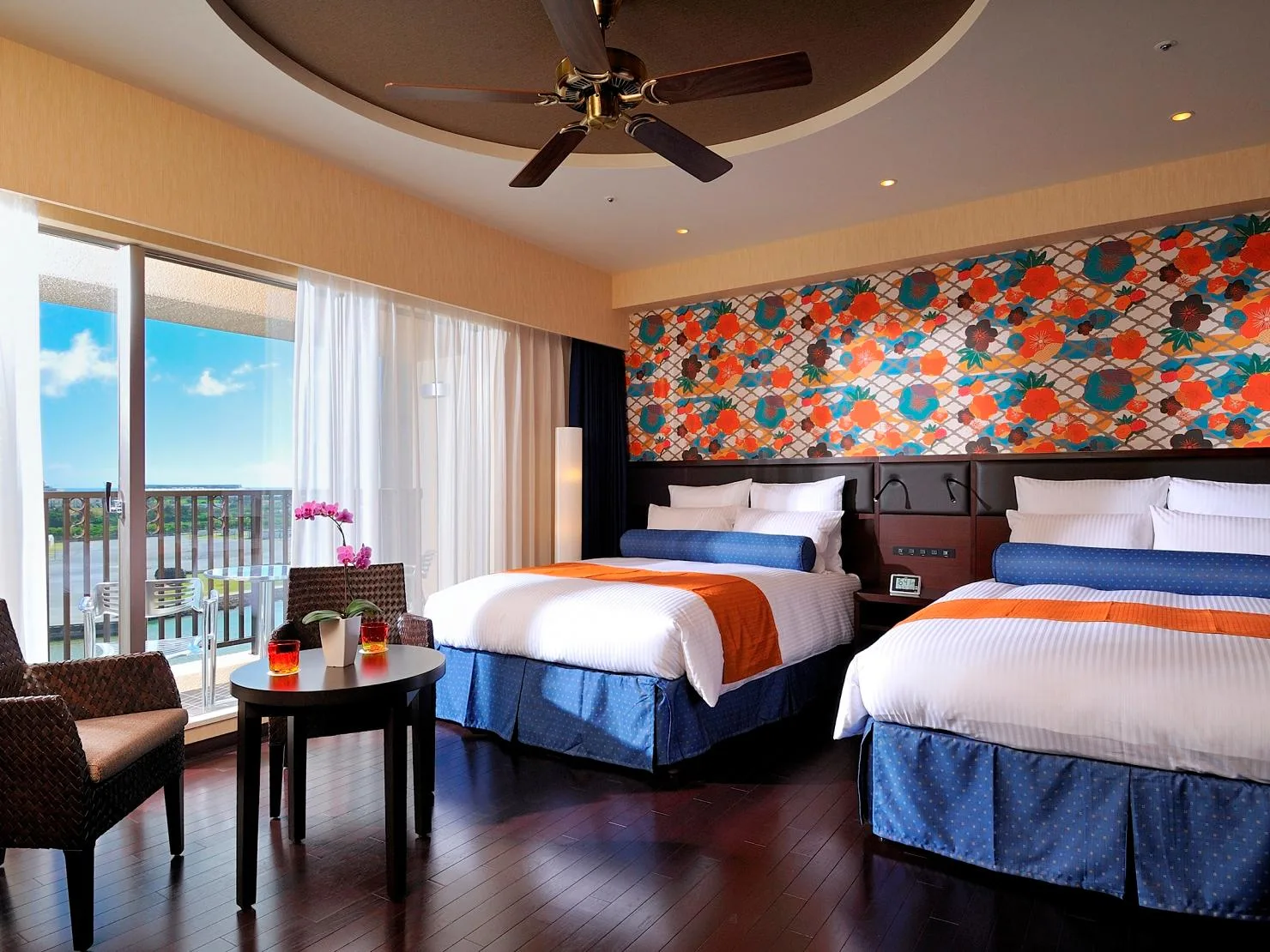豪華房(兩床) - 有溫泉浴池/禁菸 (Deluxe Twin Room with Hot Spring Bath - Non-Smoking)