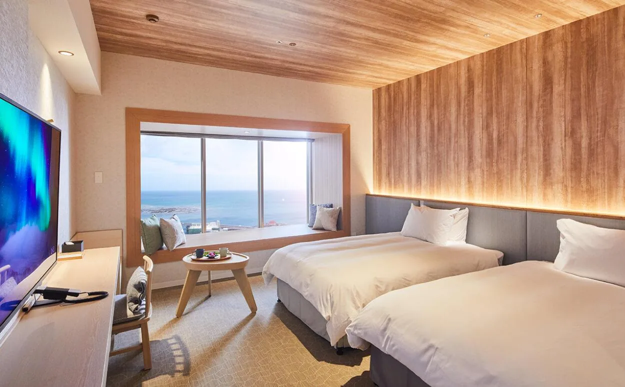 海景豪華房 - 禁菸/有窗邊座位/可住2人 (Deluxe Ocean View Room with Window Seat for 2 People - Non-Smoking)