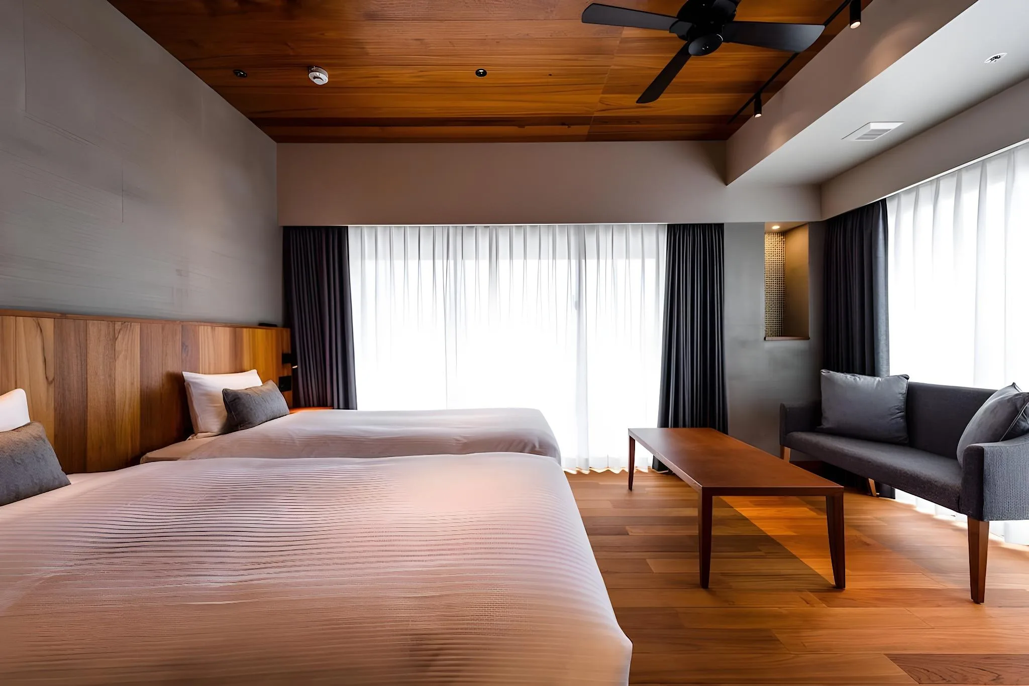 客房(兩床) - 有陽台 (Twin Room with Balcony)