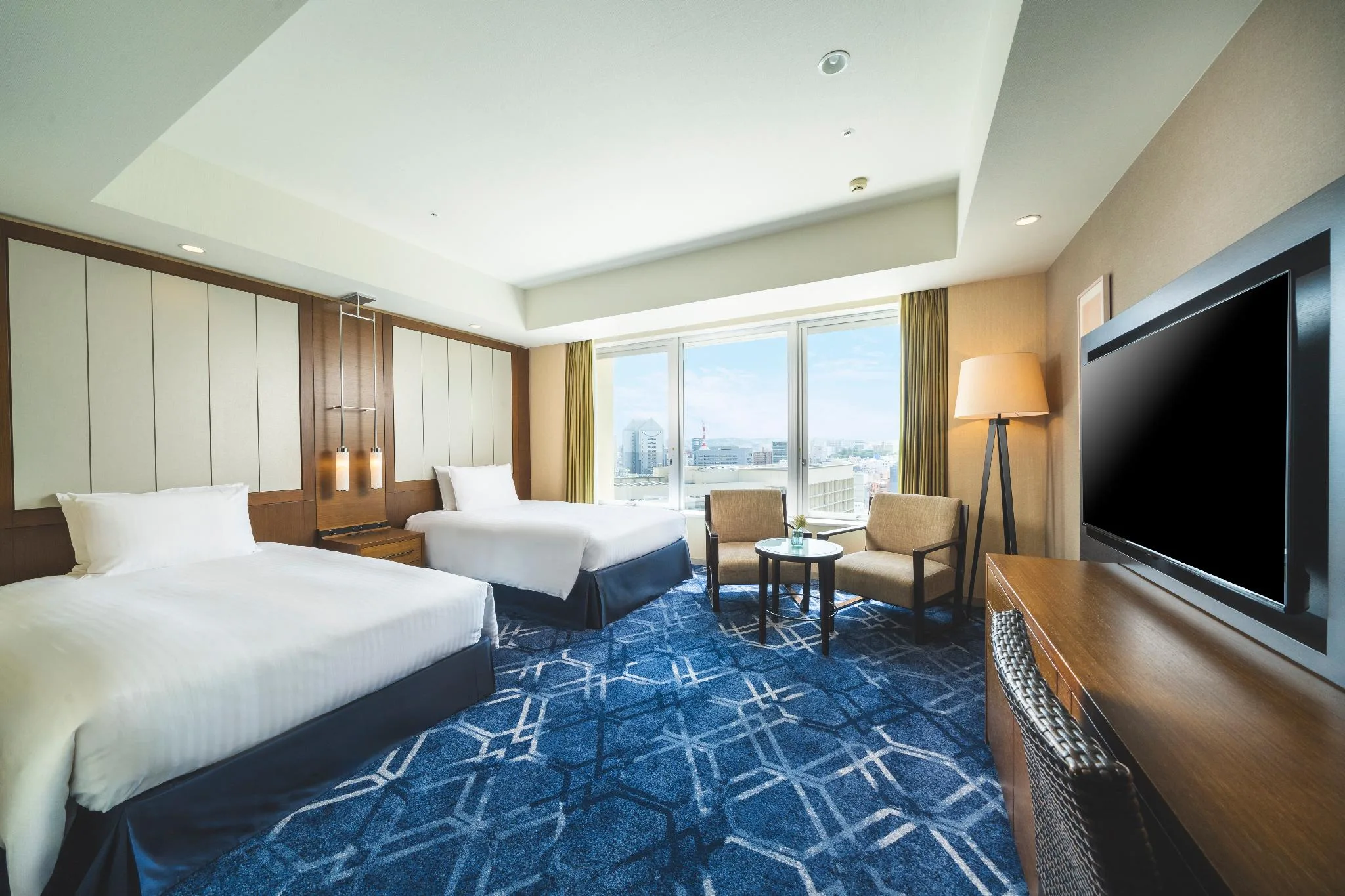【2024年全新裝潢】市景頂級房(兩床) - 可住2人 (Premier City View Twin Room for 2 People - Newly Renovated, 2024)