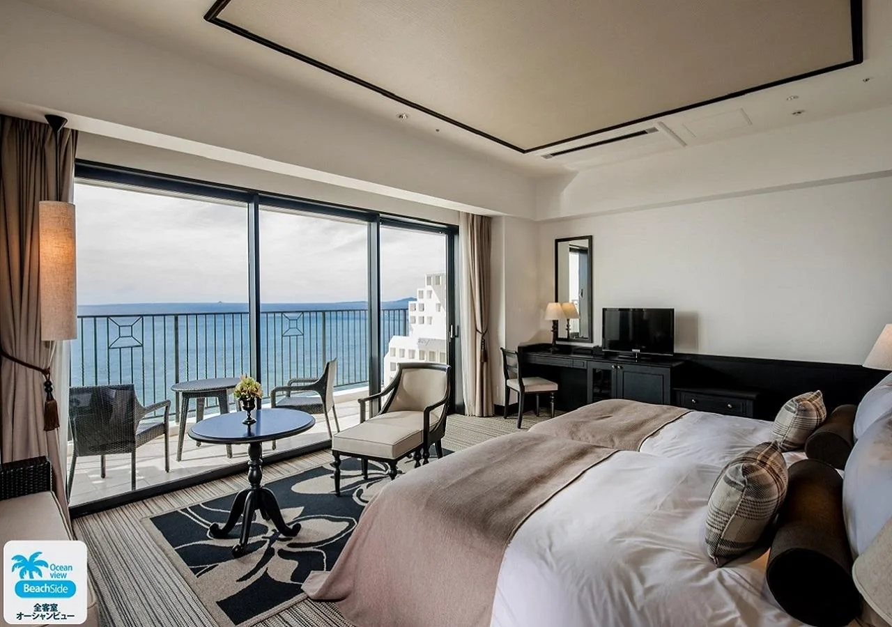 豪華海景兩床房 - 禁菸/6至11樓 (Deluxe Ocean View Hollywood Twin Room Non-Smoking, 6th-11th Floor)