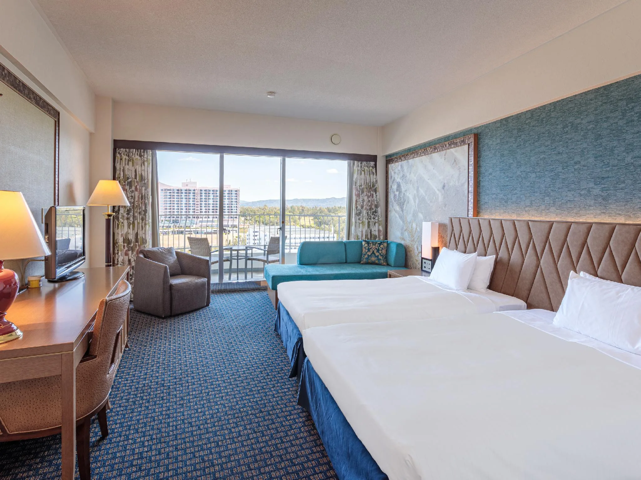 部分海景頂樓頂級客房(兩床) (Partial Ocean View Premier Superior Twin Room on Top Floor)