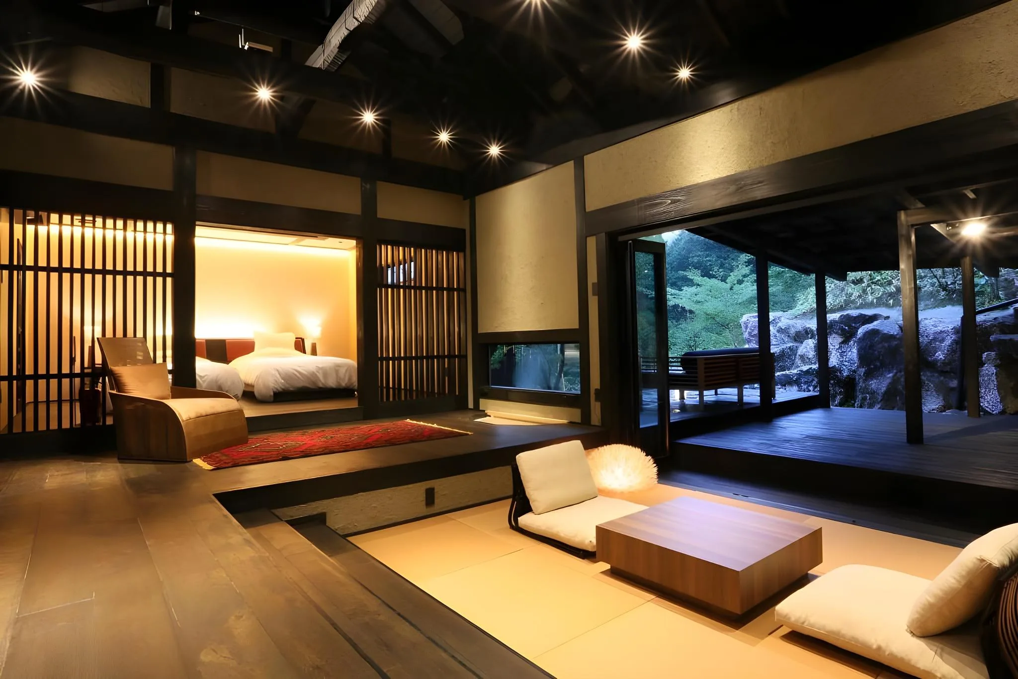 弓張高級日式客房 - 含露天浴池 (Yumihari Superior Japanese-Style Room with Open Air Bath)